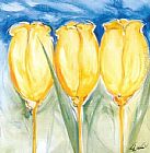 3 Yellow Tulips